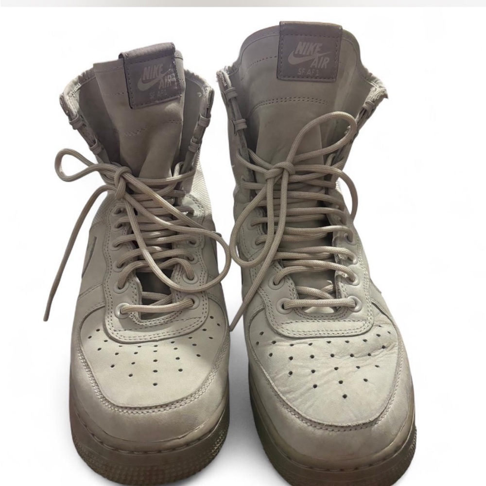 Nike Air High-Top Sneakers in Light Gray
